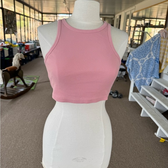 Pink Wild Fable Ribbed Crop - Picture 3 of 5